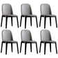 Contemporary Style Upholstered Chair of 16" Wide Parsons Chair for Home Light Gray 6 Piece Set Black Clearhalo ' kitchen&dining_furn' 'Dining Chairs' 'Dining Tables & Seating' 'dining_chair' 'furn' 'furn_dining_chair' 'Furniture' 'furniture_dining_chair' 'Kitchen & Dining Furniture' 'kitchen' 3467439