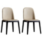 Contemporary Style Upholstered Chair of 16" Wide Parsons Chair for Home Beige 2 Piece Set Black Clearhalo ' kitchen&dining_furn' 'Dining Chairs' 'Dining Tables & Seating' 'dining_chair' 'furn' 'furn_dining_chair' 'Furniture' 'furniture_dining_chair' 'Kitchen & Dining Furniture' 'kitchen' 3467441