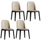 Contemporary Style Upholstered Chair of 16" Wide Parsons Chair for Home Beige 4 Piece Set Black Clearhalo ' kitchen&dining_furn' 'Dining Chairs' 'Dining Tables & Seating' 'dining_chair' 'furn' 'furn_dining_chair' 'Furniture' 'furniture_dining_chair' 'Kitchen & Dining Furniture' 'kitchen' 3467444