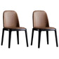 Contemporary Style Upholstered Chair of 16" Wide Parsons Chair for Home Khaki 2 Piece Set Black Clearhalo ' kitchen&dining_furn' 'Dining Chairs' 'Dining Tables & Seating' 'dining_chair' 'furn' 'furn_dining_chair' 'Furniture' 'furniture_dining_chair' 'Kitchen & Dining Furniture' 'kitchen' 3467448