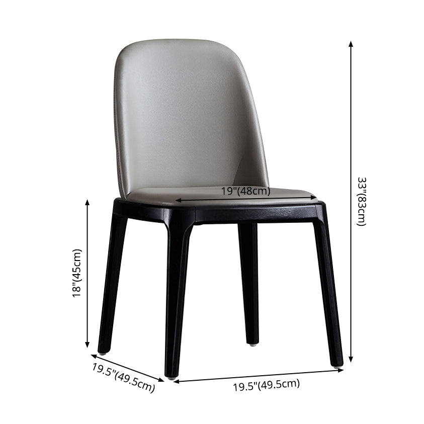 Contemporary Style Upholstered Chair of 16" Wide Parsons Chair for Home Clearhalo ' kitchen&dining_furn' 'Dining Chairs' 'Dining Tables & Seating' 'dining_chair' 'furn' 'furn_dining_chair' 'Furniture' 'furniture_dining_chair' 'Kitchen & Dining Furniture' 'kitchen' 3467451
