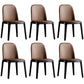 Contemporary Style Upholstered Chair of 16" Wide Parsons Chair for Home Khaki 6 Piece Set Black Clearhalo ' kitchen&dining_furn' 'Dining Chairs' 'Dining Tables & Seating' 'dining_chair' 'furn' 'furn_dining_chair' 'Furniture' 'furniture_dining_chair' 'Kitchen & Dining Furniture' 'kitchen' 3467452