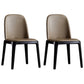 Contemporary Style Upholstered Chair of 16" Wide Parsons Chair for Home Coffee 2 Piece Set Black Clearhalo ' kitchen&dining_furn' 'Dining Chairs' 'Dining Tables & Seating' 'dining_chair' 'furn' 'furn_dining_chair' 'Furniture' 'furniture_dining_chair' 'Kitchen & Dining Furniture' 'kitchen' 3467454