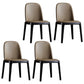 Contemporary Style Upholstered Chair of 16" Wide Parsons Chair for Home Coffee 4 Piece Set Black Clearhalo ' kitchen&dining_furn' 'Dining Chairs' 'Dining Tables & Seating' 'dining_chair' 'furn' 'furn_dining_chair' 'Furniture' 'furniture_dining_chair' 'Kitchen & Dining Furniture' 'kitchen' 3467455