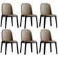 Contemporary Style Upholstered Chair of 16" Wide Parsons Chair for Home Coffee 6 Piece Set Black Clearhalo ' kitchen&dining_furn' 'Dining Chairs' 'Dining Tables & Seating' 'dining_chair' 'furn' 'furn_dining_chair' 'Furniture' 'furniture_dining_chair' 'Kitchen & Dining Furniture' 'kitchen' 3467456