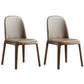 Contemporary Style Upholstered Chair of 16" Wide Parsons Chair for Home Coffee 2 Piece Set Walnut Clearhalo ' kitchen&dining_furn' 'Dining Chairs' 'Dining Tables & Seating' 'dining_chair' 'furn' 'furn_dining_chair' 'Furniture' 'furniture_dining_chair' 'Kitchen & Dining Furniture' 'kitchen' 3467463