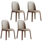 Contemporary Style Upholstered Chair of 16" Wide Parsons Chair for Home Coffee 4 Piece Set Walnut Clearhalo ' kitchen&dining_furn' 'Dining Chairs' 'Dining Tables & Seating' 'dining_chair' 'furn' 'furn_dining_chair' 'Furniture' 'furniture_dining_chair' 'Kitchen & Dining Furniture' 'kitchen' 3467464