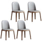 Contemporary Style Upholstered Chair of 16" Wide Parsons Chair for Home Light Gray 4 Piece Set Walnut Clearhalo ' kitchen&dining_furn' 'Dining Chairs' 'Dining Tables & Seating' 'dining_chair' 'furn' 'furn_dining_chair' 'Furniture' 'furniture_dining_chair' 'Kitchen & Dining Furniture' 'kitchen' 3467467