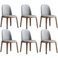 Contemporary Style Upholstered Chair of 16" Wide Parsons Chair for Home Light Gray 6 Piece Set Walnut Clearhalo ' kitchen&dining_furn' 'Dining Chairs' 'Dining Tables & Seating' 'dining_chair' 'furn' 'furn_dining_chair' 'Furniture' 'furniture_dining_chair' 'Kitchen & Dining Furniture' 'kitchen' 3467468