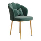 Glam Dining Room Chair 16.5'' Wide Solid Back Chair with 4 Metal Legs for Home Use Green 1 Piece Brass Gold Clearhalo ' kitchen&dining_furn' 'Dining Chairs' 'Dining Tables & Seating' 'dining_chair' 'furn' 'furn_dining_chair' 'Furniture' 'furniture_dining_chair' 'Kitchen & Dining Furniture' 'kitchen' 3467502