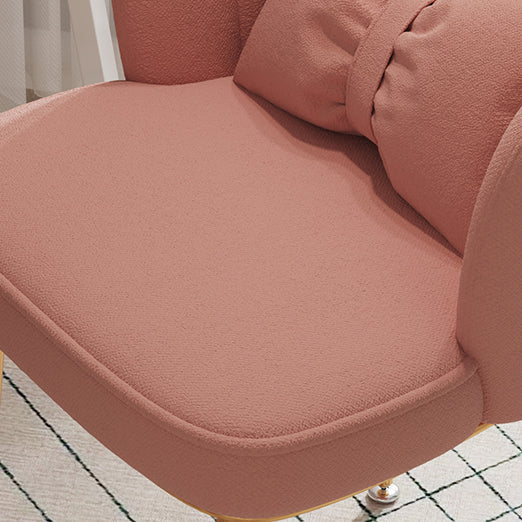 Glam Dining Room Chair 16.5'' Wide Solid Back Chair with 4 Metal Legs for Home Use Clearhalo ' kitchen&dining_furn' 'Dining Chairs' 'Dining Tables & Seating' 'dining_chair' 'furn' 'furn_dining_chair' 'Furniture' 'furniture_dining_chair' 'Kitchen & Dining Furniture' 'kitchen' 3467509