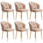 Glam Dining Room Chair 16.5'' Wide Solid Back Chair with 4 Metal Legs for Home Use Pink 6 Piece Set Brass Gold Clearhalo ' kitchen&dining_furn' 'Dining Chairs' 'Dining Tables & Seating' 'dining_chair' 'furn' 'furn_dining_chair' 'Furniture' 'furniture_dining_chair' 'Kitchen & Dining Furniture' 'kitchen' 3467539