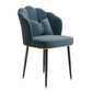 Glam Dining Room Chair 16.5'' Wide Solid Back Chair with 4 Metal Legs for Home Use Blue 1 Piece Black Clearhalo ' kitchen&dining_furn' 'Dining Chairs' 'Dining Tables & Seating' 'dining_chair' 'furn' 'furn_dining_chair' 'Furniture' 'furniture_dining_chair' 'Kitchen & Dining Furniture' 'kitchen' 3467544