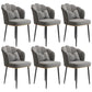 Glam Dining Room Chair 16.5'' Wide Solid Back Chair with 4 Metal Legs for Home Use Light Gray 6 Piece Set Black Clearhalo ' kitchen&dining_furn' 'Dining Chairs' 'Dining Tables & Seating' 'dining_chair' 'furn' 'furn_dining_chair' 'Furniture' 'furniture_dining_chair' 'Kitchen & Dining Furniture' 'kitchen' 3467555