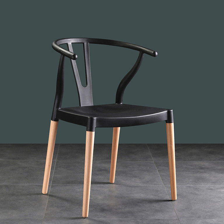 Wooden Base Indoor Chair 22'' Wide Wishborn Side Chair with 4 Legs for Restaurant Clearhalo ' kitchen&dining_furn' 'Dining Chairs' 'Dining Tables & Seating' 'dining_chair' 'furn' 'furn_dining_chair' 'Furniture' 'furniture_dining_chair' 'Kitchen & Dining Furniture' 'kitchen' 3467560