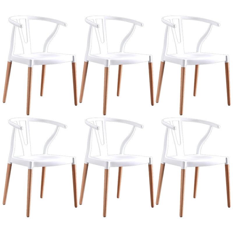 Wooden Base Indoor Chair 22'' Wide Wishborn Side Chair with 4 Legs for Restaurant White 6 Piece Set Clearhalo ' kitchen&dining_furn' 'Dining Chairs' 'Dining Tables & Seating' 'dining_chair' 'furn' 'furn_dining_chair' 'Furniture' 'furniture_dining_chair' 'Kitchen & Dining Furniture' 'kitchen' 3467564