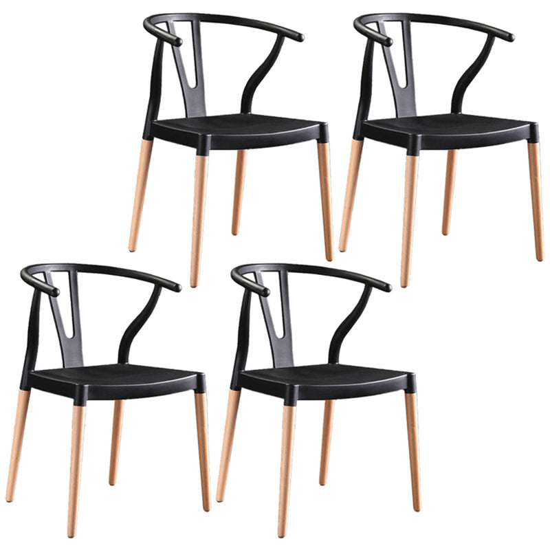 Wooden Base Indoor Chair 22'' Wide Wishborn Side Chair with 4 Legs for Restaurant Black 4 Piece Set Clearhalo ' kitchen&dining_furn' 'Dining Chairs' 'Dining Tables & Seating' 'dining_chair' 'furn' 'furn_dining_chair' 'Furniture' 'furniture_dining_chair' 'Kitchen & Dining Furniture' 'kitchen' 3467574