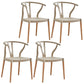 Wooden Base Indoor Chair 22'' Wide Wishborn Side Chair with 4 Legs for Restaurant Khaki 4 Piece Set Clearhalo ' kitchen&dining_furn' 'Dining Chairs' 'Dining Tables & Seating' 'dining_chair' 'furn' 'furn_dining_chair' 'Furniture' 'furniture_dining_chair' 'Kitchen & Dining Furniture' 'kitchen' 3467587