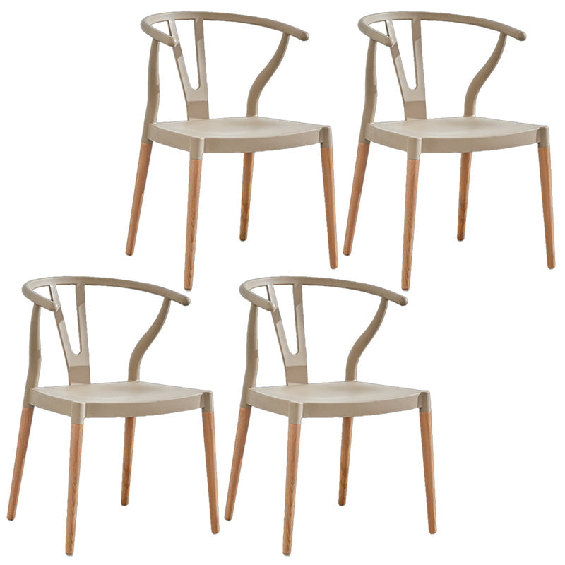 Wooden Base Indoor Chair 22'' Wide Wishborn Side Chair with 4 Legs for Restaurant Khaki 4 Piece Set Clearhalo ' kitchen&dining_furn' 'Dining Chairs' 'Dining Tables & Seating' 'dining_chair' 'furn' 'furn_dining_chair' 'Furniture' 'furniture_dining_chair' 'Kitchen & Dining Furniture' 'kitchen' 3467587