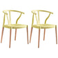 Wooden Base Indoor Chair 22'' Wide Wishborn Side Chair with 4 Legs for Restaurant Yellow 2 Piece Set Clearhalo ' kitchen&dining_furn' 'Dining Chairs' 'Dining Tables & Seating' 'dining_chair' 'furn' 'furn_dining_chair' 'Furniture' 'furniture_dining_chair' 'Kitchen & Dining Furniture' 'kitchen' 3467589
