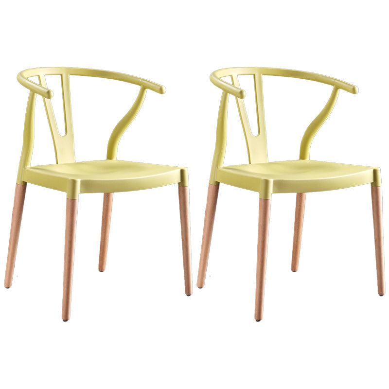 Wooden Base Indoor Chair 22'' Wide Wishborn Side Chair with 4 Legs for Restaurant Yellow 2 Piece Set Clearhalo ' kitchen&dining_furn' 'Dining Chairs' 'Dining Tables & Seating' 'dining_chair' 'furn' 'furn_dining_chair' 'Furniture' 'furniture_dining_chair' 'Kitchen & Dining Furniture' 'kitchen' 3467589