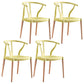 Wooden Base Indoor Chair 22'' Wide Wishborn Side Chair with 4 Legs for Restaurant Yellow 4 Piece Set Clearhalo ' kitchen&dining_furn' 'Dining Chairs' 'Dining Tables & Seating' 'dining_chair' 'furn' 'furn_dining_chair' 'Furniture' 'furniture_dining_chair' 'Kitchen & Dining Furniture' 'kitchen' 3467590
