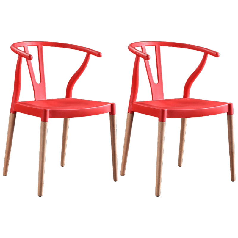 Wooden Base Indoor Chair 22'' Wide Wishborn Side Chair with 4 Legs for Restaurant Red 2 Piece Set Clearhalo ' kitchen&dining_furn' 'Dining Chairs' 'Dining Tables & Seating' 'dining_chair' 'furn' 'furn_dining_chair' 'Furniture' 'furniture_dining_chair' 'Kitchen & Dining Furniture' 'kitchen' 3467595