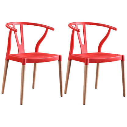 Wooden Base Indoor Chair 22'' Wide Wishborn Side Chair with 4 Legs for Restaurant Red 2 Piece Set Clearhalo ' kitchen&dining_furn' 'Dining Chairs' 'Dining Tables & Seating' 'dining_chair' 'furn' 'furn_dining_chair' 'Furniture' 'furniture_dining_chair' 'Kitchen & Dining Furniture' 'kitchen' 3467595