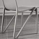 Modern Stackable Square Dining Chair Acrylic Dining Armless Chair for Kitchen Clearhalo ' kitchen&dining_furn' 'Dining Chairs' 'Dining Tables & Seating' 'dining_chair' 'furn' 'furn_dining_chair' 'Furniture' 'furniture_dining_chair' 'Kitchen & Dining Furniture' 'kitchen' 3467611