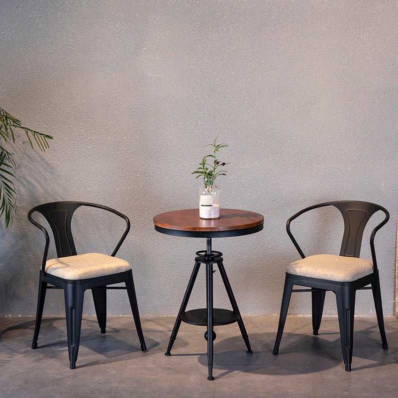 Industrial Dining Chair Slat Back Side Chair with Metal Legs for Home Use Clearhalo ' kitchen&dining_furn' 'Dining Chairs' 'Dining Tables & Seating' 'dining_chair' 'Furniture' 'furniture_dining_chair' 'Kitchen & Dining Furniture' 'kitchen' 3467622