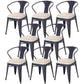 Industrial Dining Chair Slat Back Side Chair with Metal Legs for Home Use White Set of 8 Clearhalo ' kitchen&dining_furn' 'Dining Chairs' 'Dining Tables & Seating' 'dining_chair' 'Furniture' 'furniture_dining_chair' 'Kitchen & Dining Furniture' 'kitchen' 3467624
