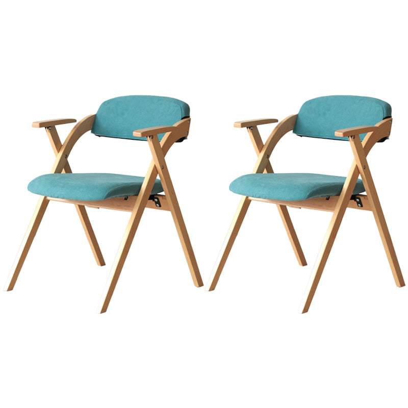 Nordic Style Wood Dining Room Chair Open Back Dining Side Chair for Home Use Blue Fabric Set of 2 Clearhalo ' kitchen&dining_furn' 'Dining Chairs' 'Dining Tables & Seating' 'dining_chair' 'Furniture' 'furniture_dining_chair' 'Kitchen & Dining Furniture' 'kitchen' 3467653