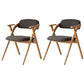 Nordic Style Wood Dining Room Chair Open Back Dining Side Chair for Home Use Dark Brown Fabric Set of 2 Clearhalo ' kitchen&dining_furn' 'Dining Chairs' 'Dining Tables & Seating' 'dining_chair' 'Furniture' 'furniture_dining_chair' 'Kitchen & Dining Furniture' 'kitchen' 3467658