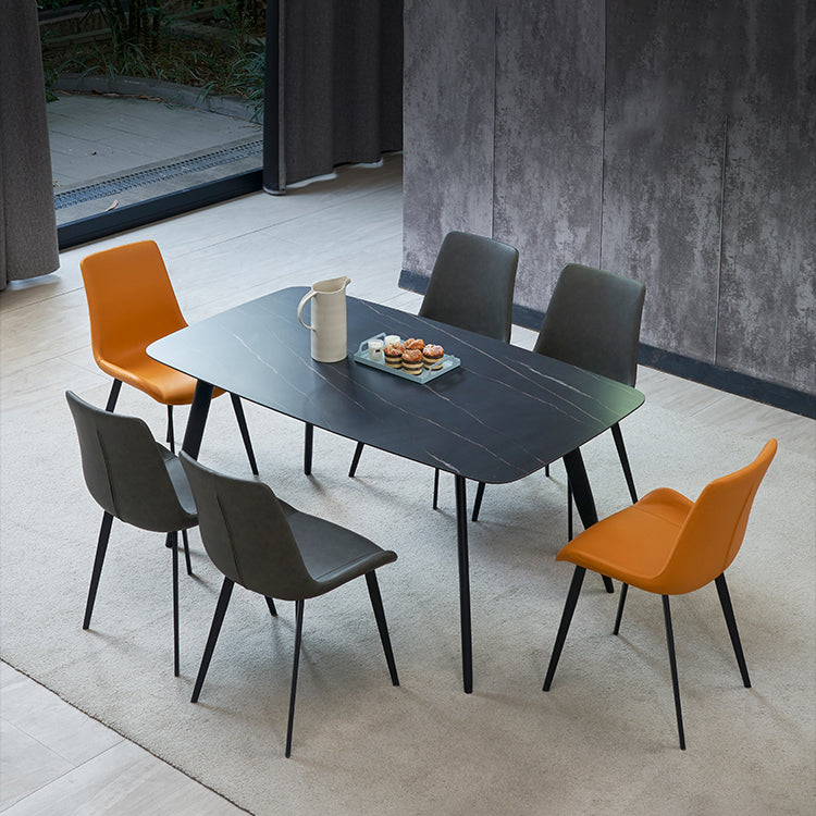 Contemporary Dining Chair of 16" Wide Sponge Upholstered Side Chair for Home Clearhalo ' kitchen&dining_furn' 'Dining Chairs' 'Dining Tables & Seating' 'dining_chair' 'furn' 'furn_dining_chair' 'Furniture' 'furniture_dining_chair' 'Kitchen & Dining Furniture' 'kitchen' 3467695