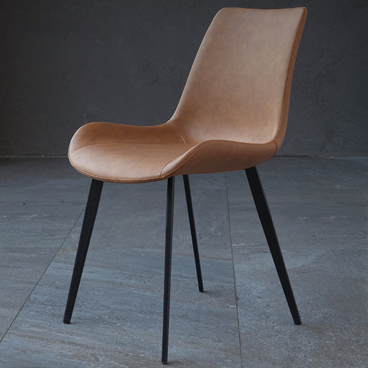 Contemporary Dining Chair of 16" Wide Sponge Upholstered Side Chair for Home Clearhalo ' kitchen&dining_furn' 'Dining Chairs' 'Dining Tables & Seating' 'dining_chair' 'furn' 'furn_dining_chair' 'Furniture' 'furniture_dining_chair' 'Kitchen & Dining Furniture' 'kitchen' 3467712