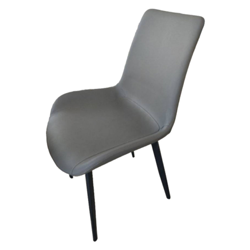 Contemporary Dining Chair of 16" Wide Sponge Upholstered Side Chair for Home Dark Gray 1 Piece Clearhalo ' kitchen&dining_furn' 'Dining Chairs' 'Dining Tables & Seating' 'dining_chair' 'furn' 'furn_dining_chair' 'Furniture' 'furniture_dining_chair' 'Kitchen & Dining Furniture' 'kitchen' 3467718