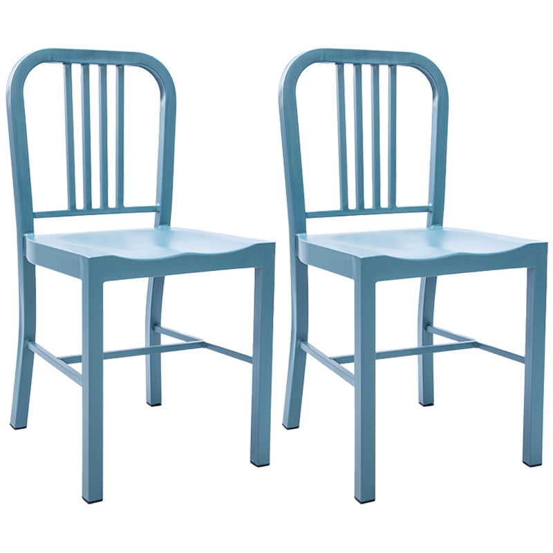 Industrial Dining Chair Windsor Back Side Chair with Metal Legs for Home Use Airy Blue 2 Piece Set Clearhalo ' kitchen&dining_furn' 'Dining Chairs' 'Dining Tables & Seating' 'dining_chair' 'furn' 'furn_dining_chair' 'Furniture' 'furniture_dining_chair' 'Kitchen & Dining Furniture' 'kitchen' 3467722
