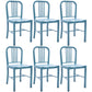 Industrial Dining Chair Windsor Back Side Chair with Metal Legs for Home Use Airy Blue 6 Piece Set Clearhalo ' kitchen&dining_furn' 'Dining Chairs' 'Dining Tables & Seating' 'dining_chair' 'furn' 'furn_dining_chair' 'Furniture' 'furniture_dining_chair' 'Kitchen & Dining Furniture' 'kitchen' 3467725