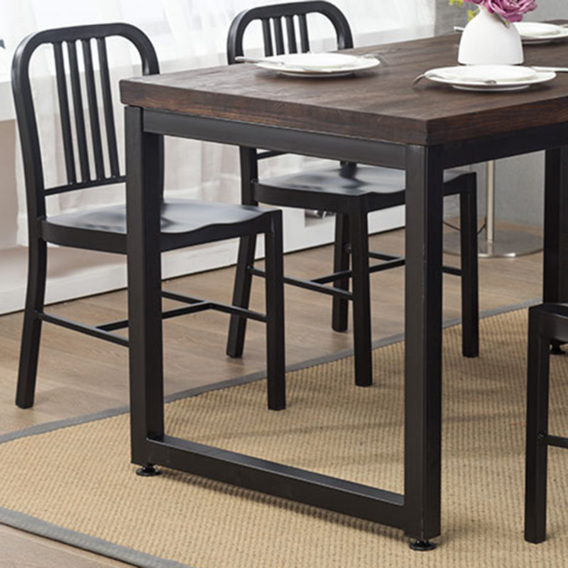 Industrial Dining Chair Windsor Back Side Chair with Metal Legs for Home Use Clearhalo ' kitchen&dining_furn' 'Dining Chairs' 'Dining Tables & Seating' 'dining_chair' 'furn' 'furn_dining_chair' 'Furniture' 'furniture_dining_chair' 'Kitchen & Dining Furniture' 'kitchen' 3467728