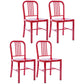 Industrial Dining Chair Windsor Back Side Chair with Metal Legs for Home Use Red 4 Piece Set Clearhalo ' kitchen&dining_furn' 'Dining Chairs' 'Dining Tables & Seating' 'dining_chair' 'furn' 'furn_dining_chair' 'Furniture' 'furniture_dining_chair' 'Kitchen & Dining Furniture' 'kitchen' 3467729