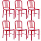 Industrial Dining Chair Windsor Back Side Chair with Metal Legs for Home Use Red 6 Piece Set Clearhalo ' kitchen&dining_furn' 'Dining Chairs' 'Dining Tables & Seating' 'dining_chair' 'furn' 'furn_dining_chair' 'Furniture' 'furniture_dining_chair' 'Kitchen & Dining Furniture' 'kitchen' 3467731