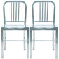 Industrial Dining Chair Windsor Back Side Chair with Metal Legs for Home Use Silver 2 Piece Set Clearhalo ' kitchen&dining_furn' 'Dining Chairs' 'Dining Tables & Seating' 'dining_chair' 'furn' 'furn_dining_chair' 'Furniture' 'furniture_dining_chair' 'Kitchen & Dining Furniture' 'kitchen' 3467740