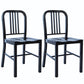 Industrial Dining Chair Windsor Back Side Chair with Metal Legs for Home Use Black 2 Piece Set Clearhalo ' kitchen&dining_furn' 'Dining Chairs' 'Dining Tables & Seating' 'dining_chair' 'furn' 'furn_dining_chair' 'Furniture' 'furniture_dining_chair' 'Kitchen & Dining Furniture' 'kitchen' 3467743