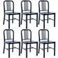 Industrial Dining Chair Windsor Back Side Chair with Metal Legs for Home Use Black 6 Piece Set Clearhalo ' kitchen&dining_furn' 'Dining Chairs' 'Dining Tables & Seating' 'dining_chair' 'furn' 'furn_dining_chair' 'Furniture' 'furniture_dining_chair' 'Kitchen & Dining Furniture' 'kitchen' 3467745