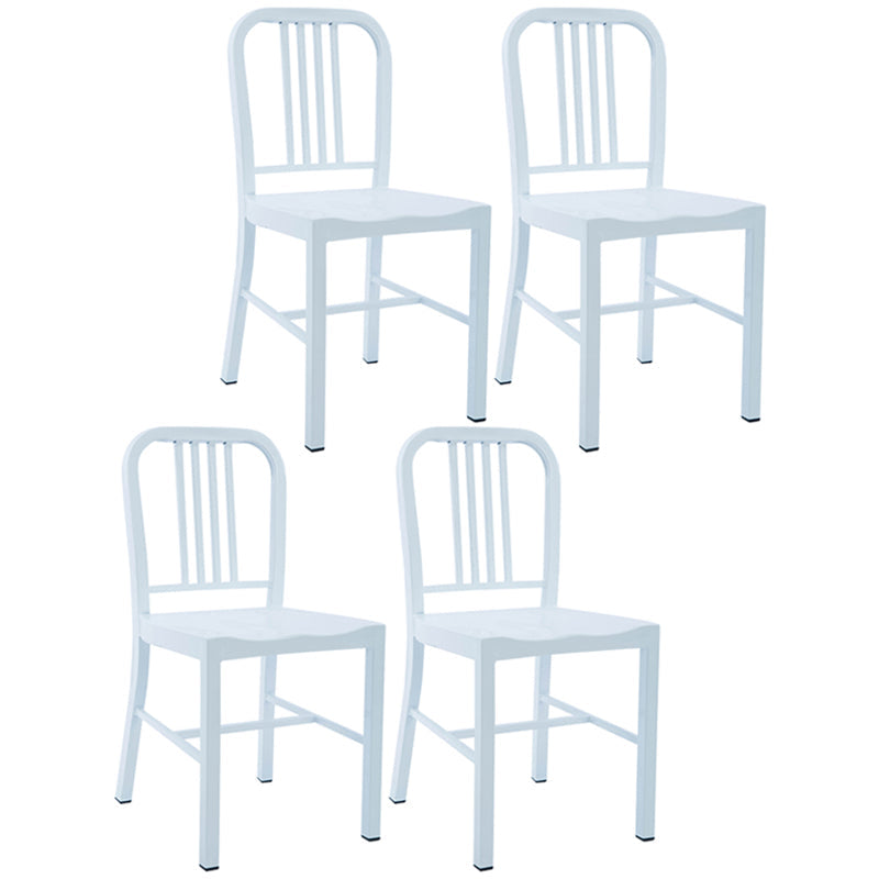 Industrial Dining Chair Windsor Back Side Chair with Metal Legs for Home Use White 4 Piece Set Clearhalo ' kitchen&dining_furn' 'Dining Chairs' 'Dining Tables & Seating' 'dining_chair' 'furn' 'furn_dining_chair' 'Furniture' 'furniture_dining_chair' 'Kitchen & Dining Furniture' 'kitchen' 3467747