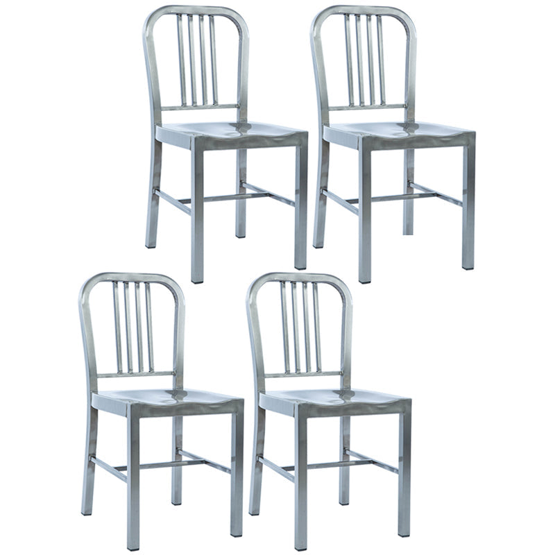 Industrial Dining Chair Windsor Back Side Chair with Metal Legs for Home Use Clear 4 Piece Set Clearhalo ' kitchen&dining_furn' 'Dining Chairs' 'Dining Tables & Seating' 'dining_chair' 'furn' 'furn_dining_chair' 'Furniture' 'furniture_dining_chair' 'Kitchen & Dining Furniture' 'kitchen' 3467750