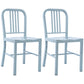 Industrial Dining Chair Windsor Back Side Chair with Metal Legs for Home Use Silver Gray 2 Piece Set Clearhalo ' kitchen&dining_furn' 'Dining Chairs' 'Dining Tables & Seating' 'dining_chair' 'furn' 'furn_dining_chair' 'Furniture' 'furniture_dining_chair' 'Kitchen & Dining Furniture' 'kitchen' 3467752