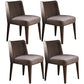 Scandinavian Ash Parsons Chair Gray Wood Dressing Chair in Natural Walnut Light Purple 4 Piece Set Walnut Clearhalo ' kitchen&dining_furn' 'Dining Chairs' 'Dining Tables & Seating' 'dining_chair' 'furn' 'furn_dining_chair' 'Furniture' 'furniture_dining_chair' 'Kitchen & Dining Furniture' 'kitchen' 3467759