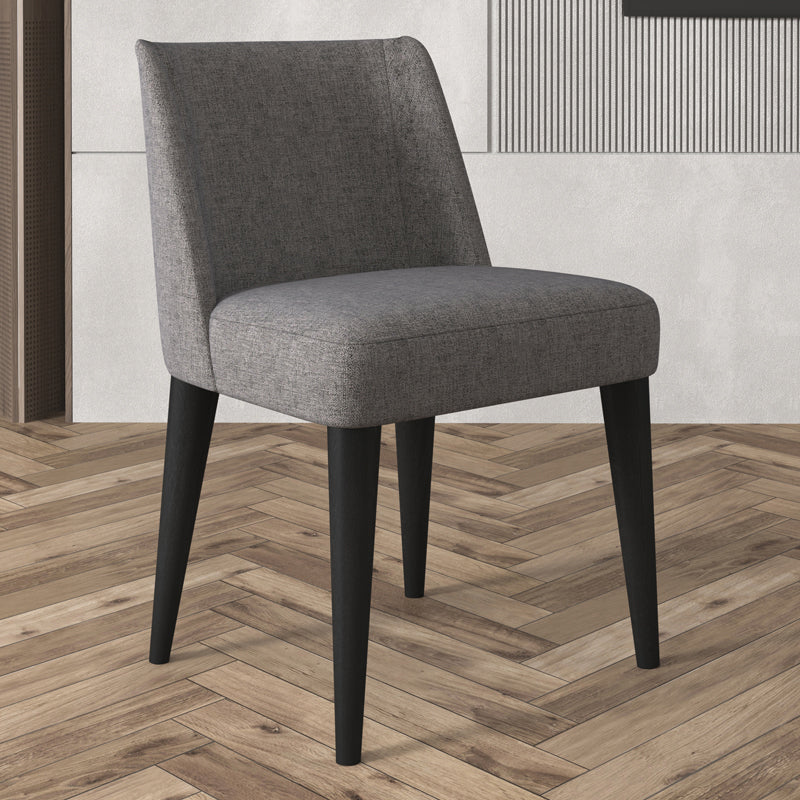 Scandinavian Ash Parsons Chair Gray Wood Dressing Chair in Natural Walnut Clearhalo ' kitchen&dining_furn' 'Dining Chairs' 'Dining Tables & Seating' 'dining_chair' 'furn' 'furn_dining_chair' 'Furniture' 'furniture_dining_chair' 'Kitchen & Dining Furniture' 'kitchen' 3467761