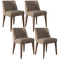 Scandinavian Ash Parsons Chair Gray Wood Dressing Chair in Natural Walnut Light Khaki 4 Piece Set Walnut Clearhalo ' kitchen&dining_furn' 'Dining Chairs' 'Dining Tables & Seating' 'dining_chair' 'furn' 'furn_dining_chair' 'Furniture' 'furniture_dining_chair' 'Kitchen & Dining Furniture' 'kitchen' 3467765